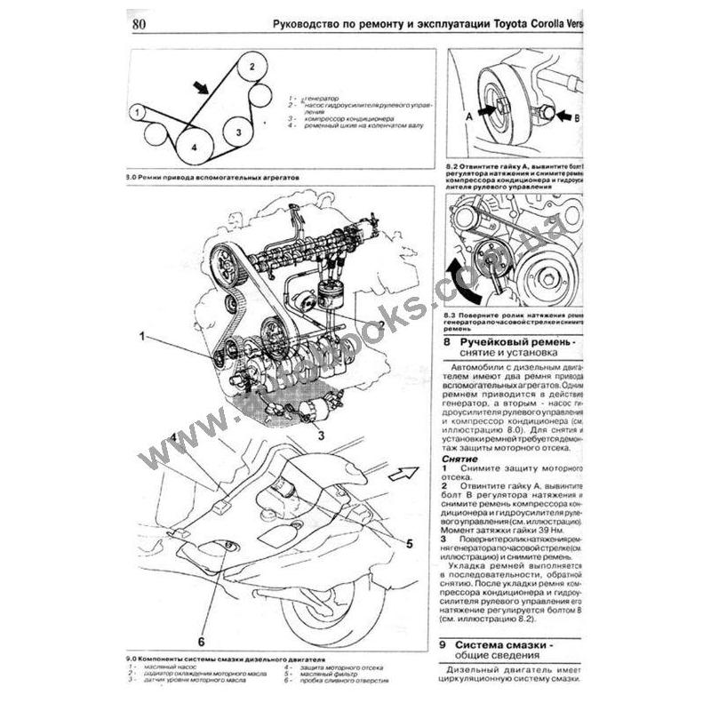 Книга по ремонту и эксплуатации Toyota Corolla Verso с