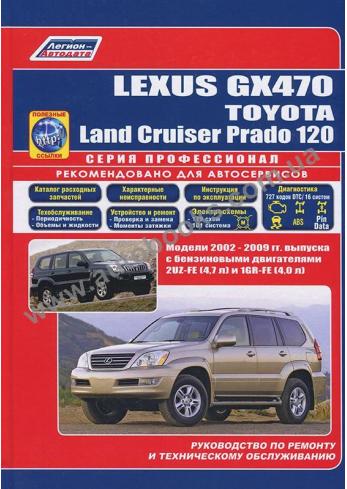 Lexus GX470, Toyota Land Cruiser Prado 120 с каталогом деталей