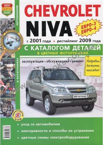 Chevrolet Niva с 2001 года (+ рестайлинг 2009 года) с каталогом деталей (Цветная)