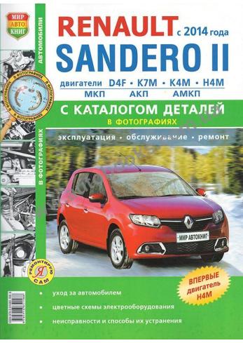 Renault Sandero 2 с 2014 года с каталогом деталей